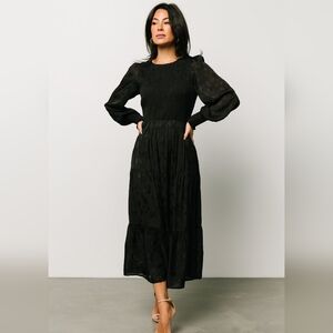 Baltic Born Stockholm Smocked Dress Black